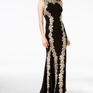 Black and gold prom dress Betsy & Adam
Dress